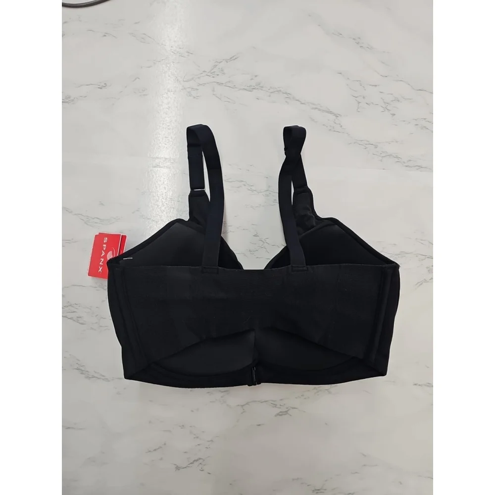SPANX Bra-llelujah Adjustable Plunge Wireless Lift Bra 32D Black